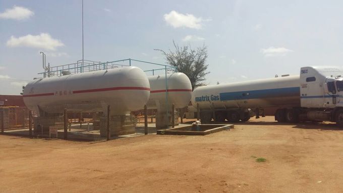 Propan-Butan-Gas-Kugel-Sammelbehälter für große Tankstelle-Installation 100CBM