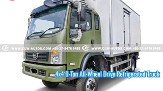 4x4 6-Tonnen-Kühlwagen mit Allradantrieb und nicht unabhängiger Kühleinheit