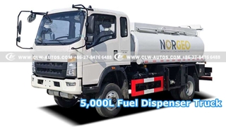 5.000-Liter-Kraftstofftankwagen