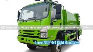 I-suzu 700P 4x4 Rechtslenker-Verdichtungs-Müllwagen