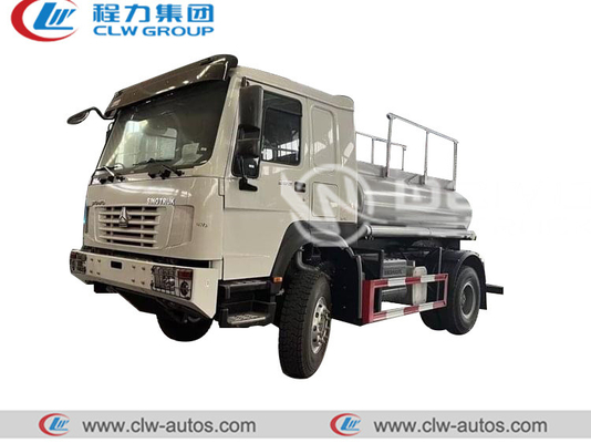 Off Road 4X4 All Wheel Driving Stainless Steel Fuel Oil Truck 5000liters 5tonnes