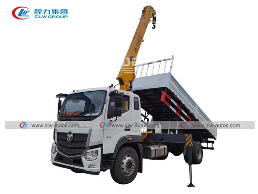 Foton 6t Truck Crane Double H Hydraulic Outrigger Hoisting Truck 15m Lifting Height