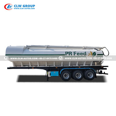 50m³ Carbon Steel Bulk Feed Delivery Truck with 360° Rotatable Auger and U-Shaped Tank
