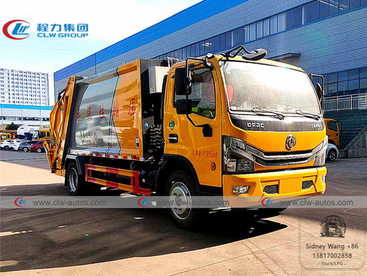 Dongfeng Duolicar 7cbm 6T Garbage Compactor Truck For Sanitation Services