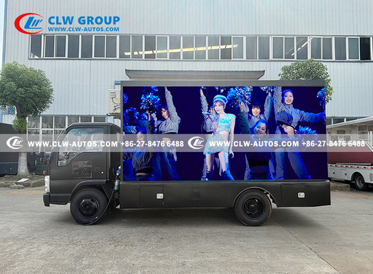 ISUZU Naked Eye 3D Billboard Mobile Outdoor LED Advertising Truck With Air Conditioner