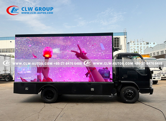 ISUZU Naked Eye 3D Billboard Mobile Outdoor LED Advertising Truck With Air Conditioner