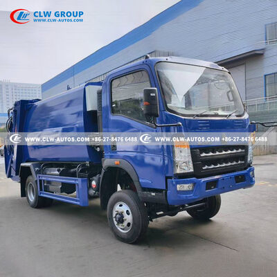 Sinotruk Howo 4x4 8m³ High-Compaction Garbage Compactor Truck with Leak-Proof Sealing and All-Terrain Chassis