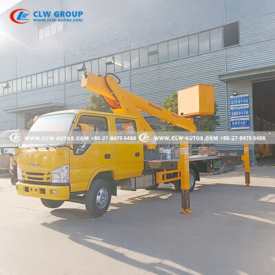 Isuzu 24m Aerial Work Truck with CAN-bus Control & 7-Section Telescopic Boom for High-Reach Operations
