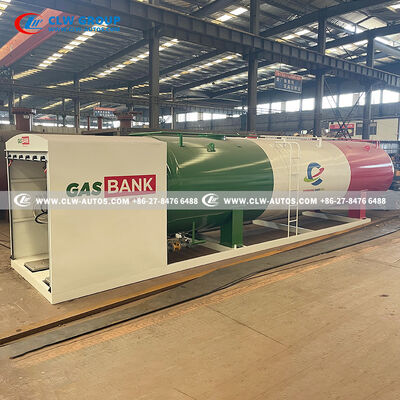 20CBM LPG Skid Station with Carbon Steel Q345R Tank and Safety Valves for Uganda