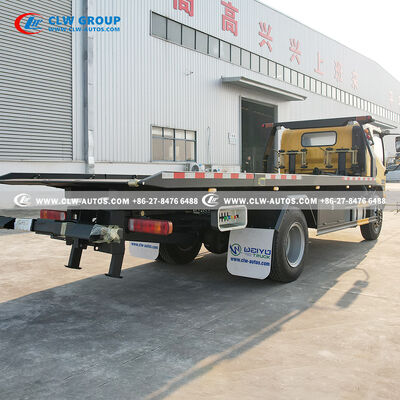 FAW 160HP Wrecker Tow Truck with Yuchai Diesel Engine and One-to-One Recovery System for Roadside Assistance