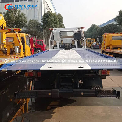 Isuzu FTR 4x2 Flatbed Wrecker with 8-Ton Recovery Capacity, 7.2m Deck, and 205HP Diesel Engine for Towing Companies