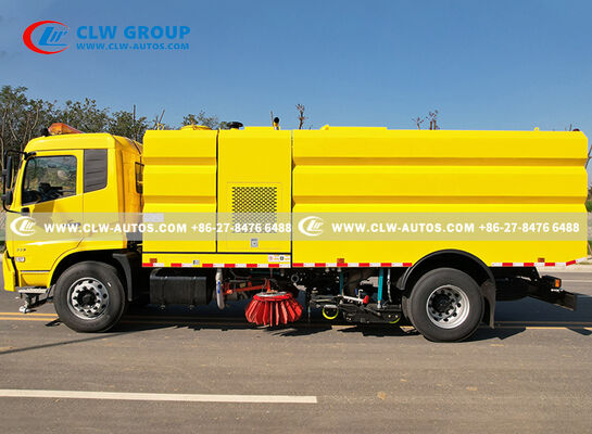 Dongfeng KR 210HP Road Sweeper Truck with 7m³ Stainless Steel Garbage Tank and 9m³ Water Tank