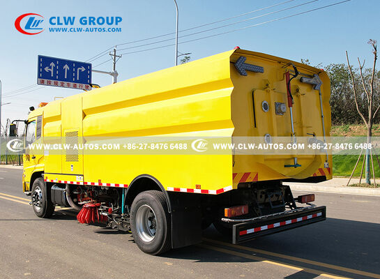 Dongfeng KR 210HP Road Sweeper Truck with 7m³ Stainless Steel Garbage Tank and 9m³ Water Tank