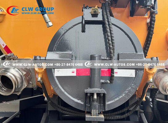 18m³ Combination Sewer Cleaning Truck with 3,500 psi High-Pressure Jetting and ≥8m Vacuum Suction Depth for Municipal Use