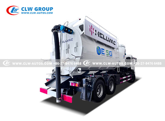Dongfeng 6x4 Sand-Suction Truck with 12-15m³ Capacity, Cyclone Dust Collector & Two-Stage Overflow Protection