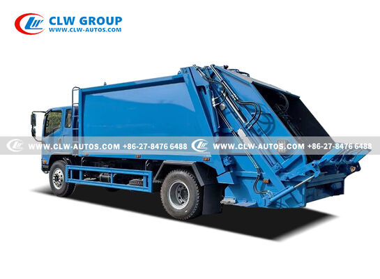 FAW 4x2 14m³ Compactor Garbage Truck – Rear-Loading Waste Compactor with Q345 Steel Body & PLC Hydraulic Control