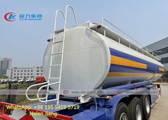 45CBM Carbon Steel Q235 Jet A1 Tank Semi Trailer With Epoxy Coated Inside