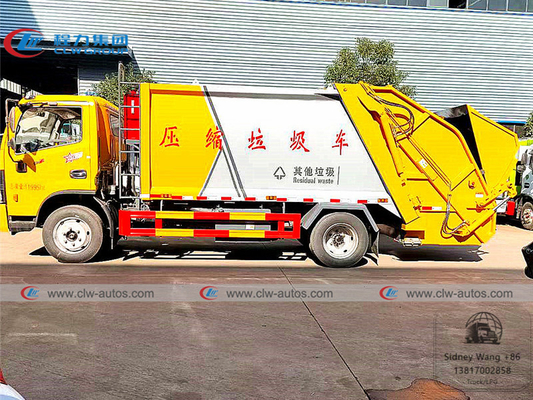 Dongfeng Duolicar 7cbm 6T Garbage Compactor Truck For Sanitation Services